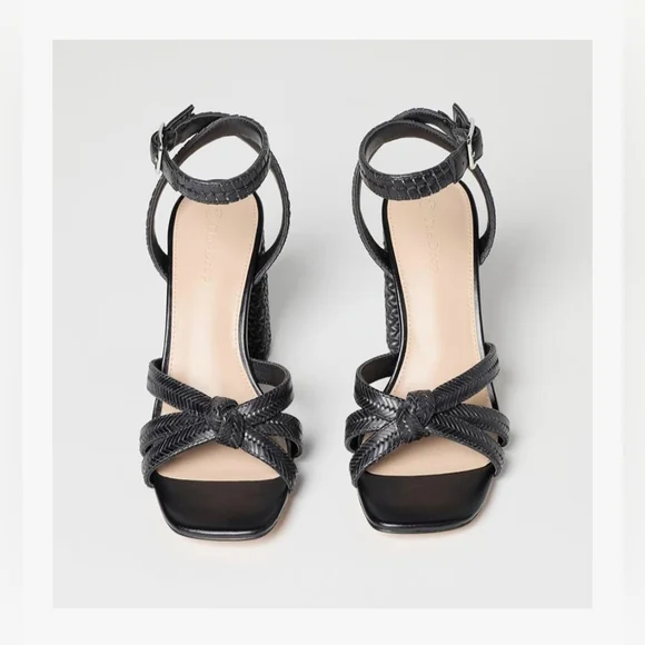 The Drop Women's Renalda Woven Chunky Heel Sandal #1211 - Picture 12 of 15